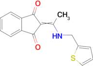 2-(1-((Thiophen-2-ylmethyl)amino)ethylidene)-1H-indene-1,3(2H)-dione