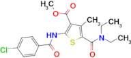 Methyl 2-(4-chlorobenzamido)-5-(diethylcarbamoyl)-4-methylthiophene-3-carboxylate