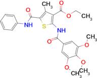 Ethyl 4-methyl-5-(phenylcarbamoyl)-2-(3,4,5-trimethoxybenzamido)thiophene-3-carboxylate