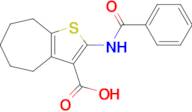 2-Benzamido-5,6,7,8-tetrahydro-4H-cyclohepta[b]thiophene-3-carboxylic acid