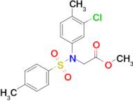 Methyl N-(3-chloro-4-methylphenyl)-N-tosylglycinate