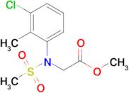 Methyl N-(3-chloro-2-methylphenyl)-N-(methylsulfonyl)glycinate