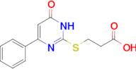 3-[(6-oxo-4-phenyl-1,6-dihydropyrimidin-2-yl)sulfanyl]propanoic acid