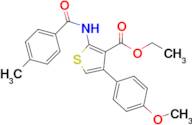 Ethyl 4-(4-methoxyphenyl)-2-(4-methylbenzamido)thiophene-3-carboxylate