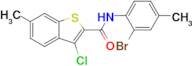 N-(2-bromo-4-methylphenyl)-3-chloro-6-methylbenzo[b]thiophene-2-carboxamide