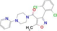 (3-(2,6-Dichlorophenyl)-5-methylisoxazol-4-yl)(4-(pyridin-2-yl)piperazin-1-yl)methanone