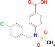 4-(N-(4-chlorobenzyl)methylsulfonamido)benzoic acid