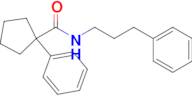 1-Phenyl-N-(3-phenylpropyl)cyclopentane-1-carboxamide