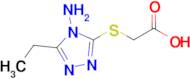 2-((4-Amino-5-ethyl-4H-1,2,4-triazol-3-yl)thio)acetic acid