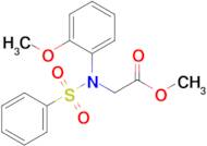 Methyl N-(2-methoxyphenyl)-N-(phenylsulfonyl)glycinate