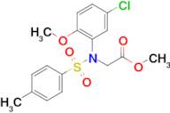 Methyl N-(5-chloro-2-methoxyphenyl)-N-tosylglycinate