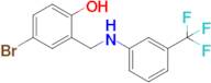 4-Bromo-2-(((3-(trifluoromethyl)phenyl)amino)methyl)phenol