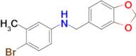 N-(benzo[d][1,3]dioxol-5-ylmethyl)-4-bromo-3-methylaniline