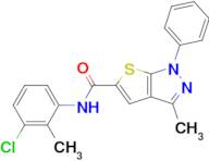 N-(3-chloro-2-methylphenyl)-3-methyl-1-phenyl-1H-thieno[2,3-c]pyrazole-5-carboxamide