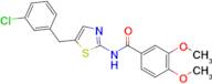 N-(5-(3-chlorobenzyl)thiazol-2-yl)-3,4-dimethoxybenzamide