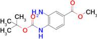 Methyl 3-amino-4-((tert-butoxycarbonyl)amino)benzoate