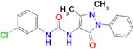 1-(3-Chlorophenyl)-3-(1,5-dimethyl-3-oxo-2-phenyl-2,3-dihydro-1H-pyrazol-4-yl)urea