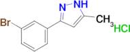 3-(3-Bromophenyl)-5-methyl-1H-pyrazole hydrochloride