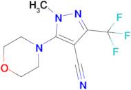 1-Methyl-5-morpholino-3-(trifluoromethyl)-1H-pyrazole-4-carbonitrile