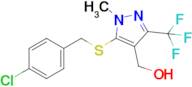(5-((4-Chlorobenzyl)thio)-1-methyl-3-(trifluoromethyl)-1H-pyrazol-4-yl)methanol