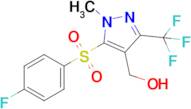 (5-((4-Fluorophenyl)sulfonyl)-1-methyl-3-(trifluoromethyl)-1H-pyrazol-4-yl)methanol