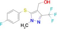 (5-((4-Fluorophenyl)thio)-1-methyl-3-(trifluoromethyl)-1H-pyrazol-4-yl)methanol