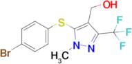 (5-((4-Bromophenyl)thio)-1-methyl-3-(trifluoromethyl)-1H-pyrazol-4-yl)methanol