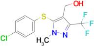 (5-((4-Chlorophenyl)thio)-1-methyl-3-(trifluoromethyl)-1H-pyrazol-4-yl)methanol