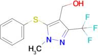 (1-Methyl-5-(phenylthio)-3-(trifluoromethyl)-1H-pyrazol-4-yl)methanol