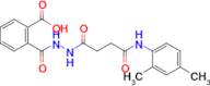 2-(2-(4-((2,4-Dimethylphenyl)amino)-4-oxobutanoyl)hydrazine-1-carbonyl)benzoic acid