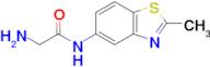 2-Amino-N-(2-methylbenzo[d]thiazol-5-yl)acetamide