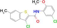 3-Chloro-N-(5-chloro-2-methoxyphenyl)-6-methylbenzo[b]thiophene-2-carboxamide