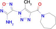 (1-(4-Amino-1,2,5-oxadiazol-3-yl)-5-methyl-1H-1,2,3-triazol-4-yl)(azepan-1-yl)methanone