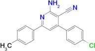 2-Amino-4-(4-chlorophenyl)-6-(p-tolyl)nicotinonitrile