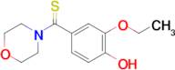 (3-Ethoxy-4-hydroxyphenyl)(morpholino)methanethione