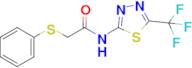 2-(Phenylthio)-N-(5-(trifluoromethyl)-1,3,4-thiadiazol-2-yl)acetamide