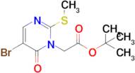 Tert-butyl 2-(5-bromo-2-(methylthio)-6-oxopyrimidin-1(6H)-yl)acetate