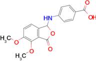 4-((4,5-Dimethoxy-3-oxo-1,3-dihydroisobenzofuran-1-yl)amino)benzoic acid