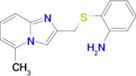 2-(((5-Methylimidazo[1,2-a]pyridin-2-yl)methyl)thio)aniline