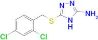 5-{[(2,4-dichlorophenyl)methyl]sulfanyl}-4H-1,2,4-triazol-3-amine