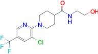 1-(3-Chloro-5-(trifluoromethyl)pyridin-2-yl)-N-(2-hydroxyethyl)piperidine-4-carboxamide