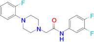 N-(3,4-difluorophenyl)-2-(4-(2-fluorophenyl)piperazin-1-yl)acetamide