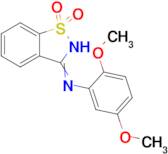 3-[(2,5-dimethoxyphenyl)imino]-2,3-dihydro-1λ⁶,2-benzothiazole-1,1-dione