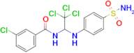 3-Chloro-N-(2,2,2-trichloro-1-((4-sulfamoylphenyl)amino)ethyl)benzamide