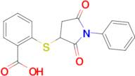 2-((2,5-Dioxo-1-phenylpyrrolidin-3-yl)thio)benzoic acid
