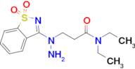 3-(1-(1,1-Dioxidobenzo[d]isothiazol-3-yl)hydrazinyl)-N,N-diethylpropanamide