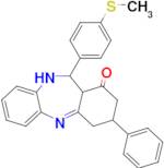 10-[4-(methylsulfanyl)phenyl]-14-phenyl-2,9-diazatricyclo[9.4.0.0³,⁸]pentadeca-1,3,5,7-tetraen-12-…