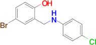 4-Bromo-2-(((4-chlorophenyl)amino)methyl)phenol