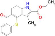 Ethyl 5-formyl-3-methyl-4-(phenylthio)-6,7-dihydro-1H-indole-2-carboxylate