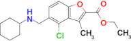 Ethyl 4-chloro-5-((cyclohexylamino)methyl)-3-methylbenzofuran-2-carboxylate